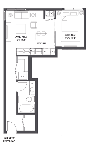 Floorplan L1 View at The Palmer, Minneapolis