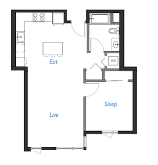 Floor Plan A2- 1D