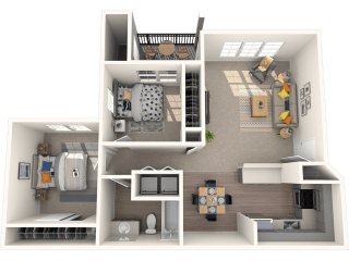 Hanover Apartments Two Bedroom Floor Plan