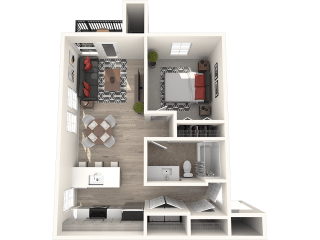 RedPoint Apartments One Bedroom