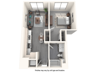 Vive Luxe Apartments A1 Floor Plan
