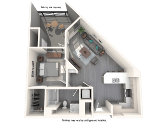 Vive Luxe Apartments A2 Floor Plan