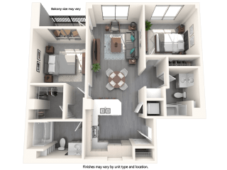 Vive Luxe Apartments B1 Floor Plan
