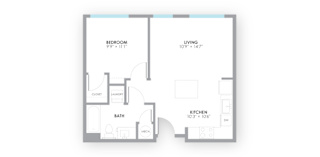 Relay Floor Plan at AMP Apartments, PRG Real Estate, Kentucky, 40206
