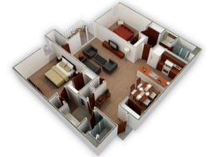Floor Plan 2X2