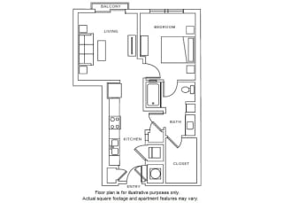 A2 Floor Plan A2 Floor Plan at Windsor Parkview, 5070 Peachtree Boulevard, 30341