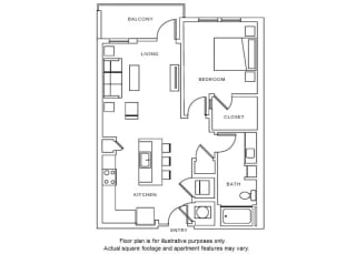 A7 floor plan A7 floor plan at Windsor Parkview, GA, 30341