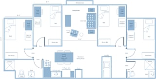 a floor plan of a house