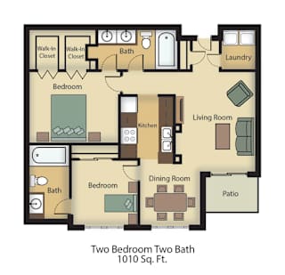 Floor Plan Two Bedroom