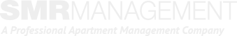 The image is a logo for a company named SMR Management, which is a professional apartment management company.