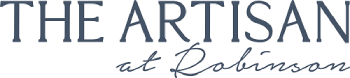The Artisan at Robinson logo with blue font.