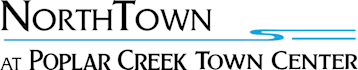 The image is a logo for NorthTown at Poplar Creek Town Center.
