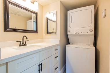 In-home laundry area — representative home at Arcadia 52.