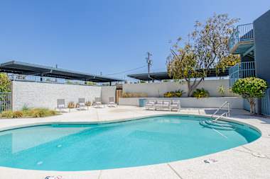 Pool and poolside area at Arcadia 52.