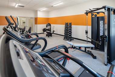 Fitness room at Garfield Terrace.
