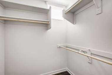 Closet storage at Imperial.