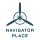 A logo with a propeller and the words "NAVIGATOR PLACE" below it.
