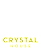 A logo with the words "Crystal House" in green.