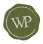 a icon of the lettersvp in a circle on a green background