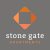 the logo for stone gate apartments