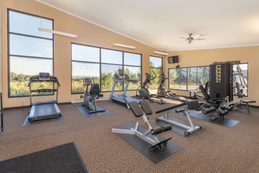 Fitness Center at Bonterra Lakeside Apartments, Colorado Springs, Colorado