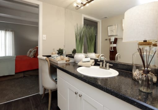 Basin and Cupboard at Bonterra Lakeside Apartments, Colorado Springs, CO