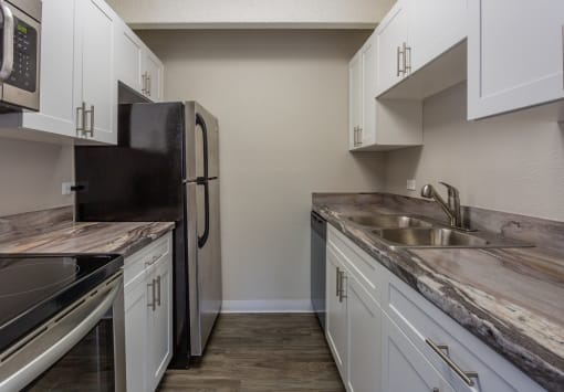 Refrigerator And Kitchen Appliances at Monaco Lakes, Denver, Colorado