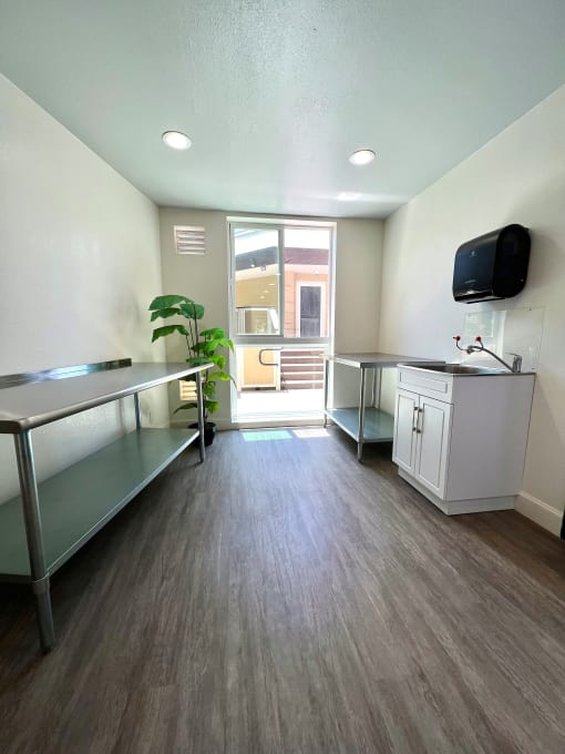 Folding Table and Wash Station