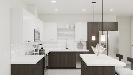 Modern Kitchen at Amara Luxury Apartments, Sacramento, California