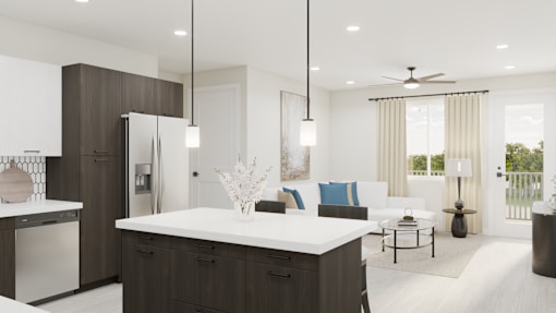 Bright Kitchen at Amara Luxury Apartments, Sacramento