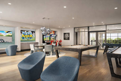 Game Room at Avela Luxury Apartments, Henderson