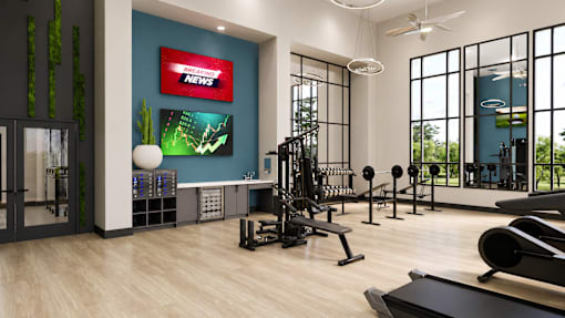 Gym at Avela Luxury Apartments, Henderson, NV