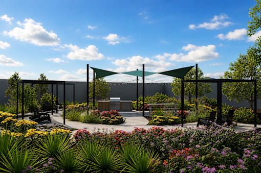 Outdoor Kitchen at Avela Luxury Apartments, Henderson, 89011