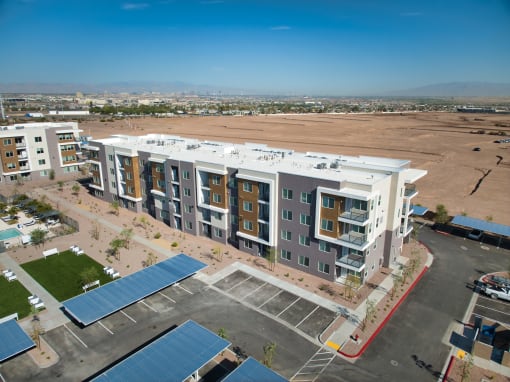an aerial view of element 12 apartments