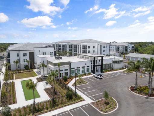 an aerial view Mira at Palmer Ranch Apartments in Sarasota
