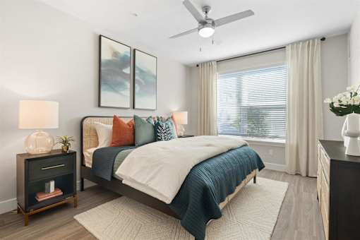 Beautiful Bright Bedroom With Wide Windows at Mira at Palmer Ranch, Sarasota, Florida
