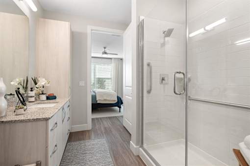 Modern Bathroom Fittings at Mira at Palmer Ranch, Sarasota, FL, 34238