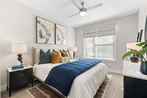 Comfortable Bedroom With Large Window at Mira at Palmer Ranch, Sarasota, FL