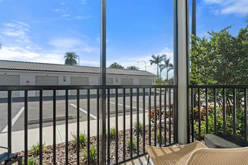Balcony view at Mira at Palmer Ranch, Sarasota, Florida