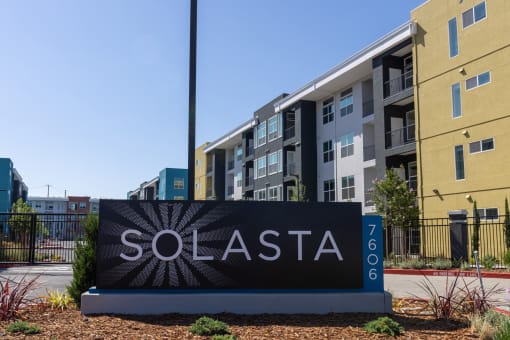 Solasta Apartments monument sign