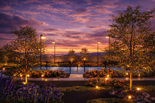 Beautiful outdoor scene at Avela Luxury Apartments, Henderson, NV, 89011
