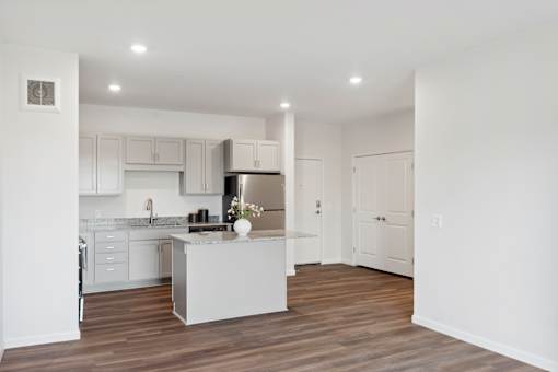 Mural-Model Unit Kitchen and Living Room