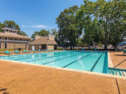 Large swimming pool at Compass at City Center, Newport News, 23606