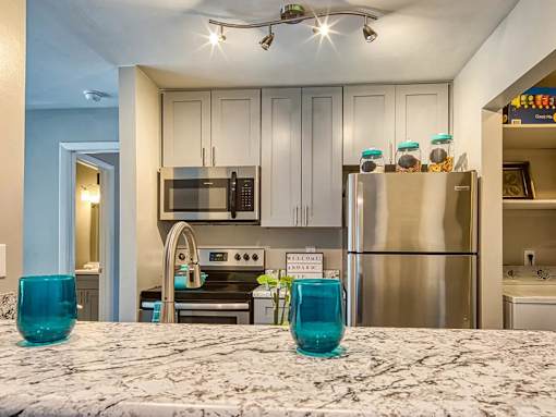 Modern Kitchen at Compass at City Center, Newport News, VA, 23606