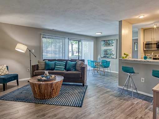 Modern Living Room at Compass at City Center, Newport News, VA