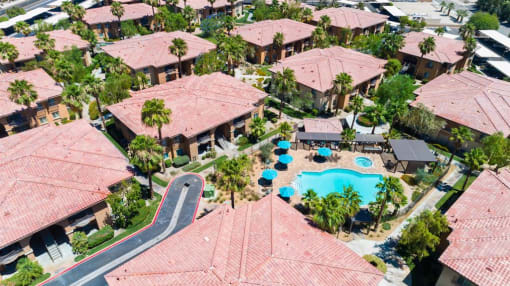 Aerial View Of The Community at Medici Apartment Homes, Bermuda Dunes, California