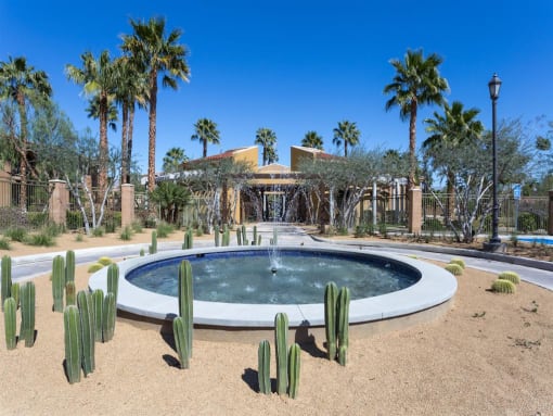 Courtyard Fountain at Medici Apartment Homes, California, 92203