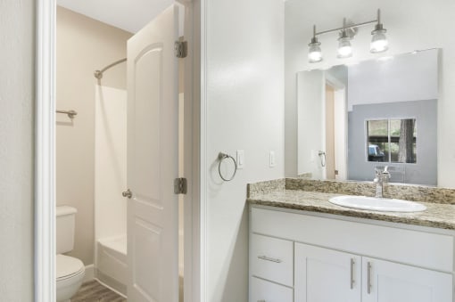 Renovated Bathrooms with Quartz Counters at The Trails at San Dimas, CA, 91773