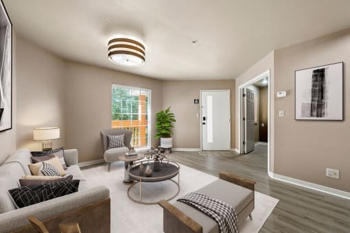 Living Room at the 505 Collection in Atlanta, Georga.