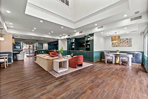 Modern community center at 505 Collection in Atlanta, GA 30305
